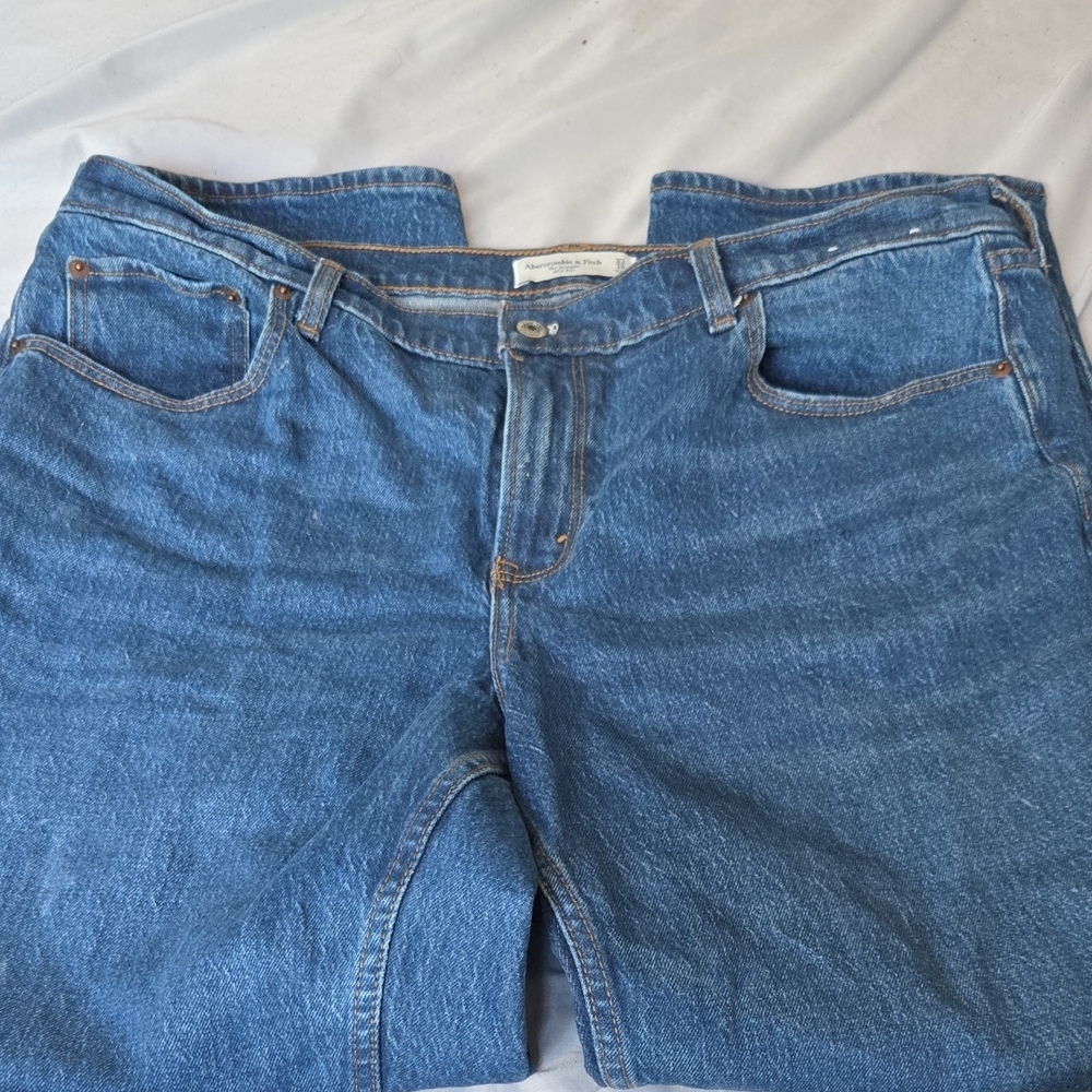 Abercrombie & Fitch Straight Leg Blue Jeans